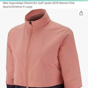 Nike HyperAdapt Shield OLC Golf Jacket Women’s Pink Quartz/Gridiron size X-Large